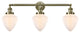 Innovations 205-AB-G661-7-LED 3 Light Bath Vanity Light, Antique Brass