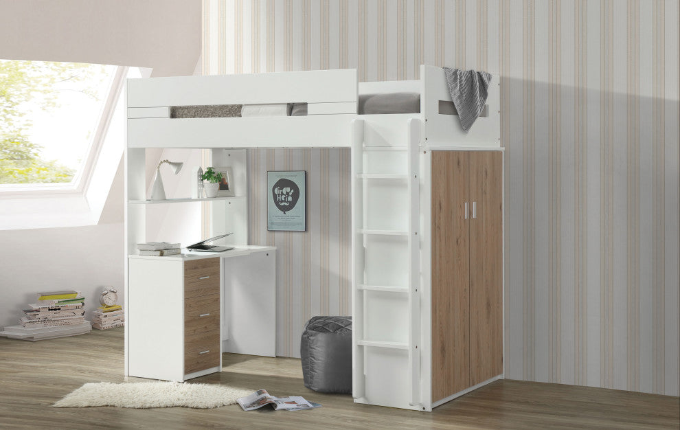 Acme Nerice Loft Bed, Oak