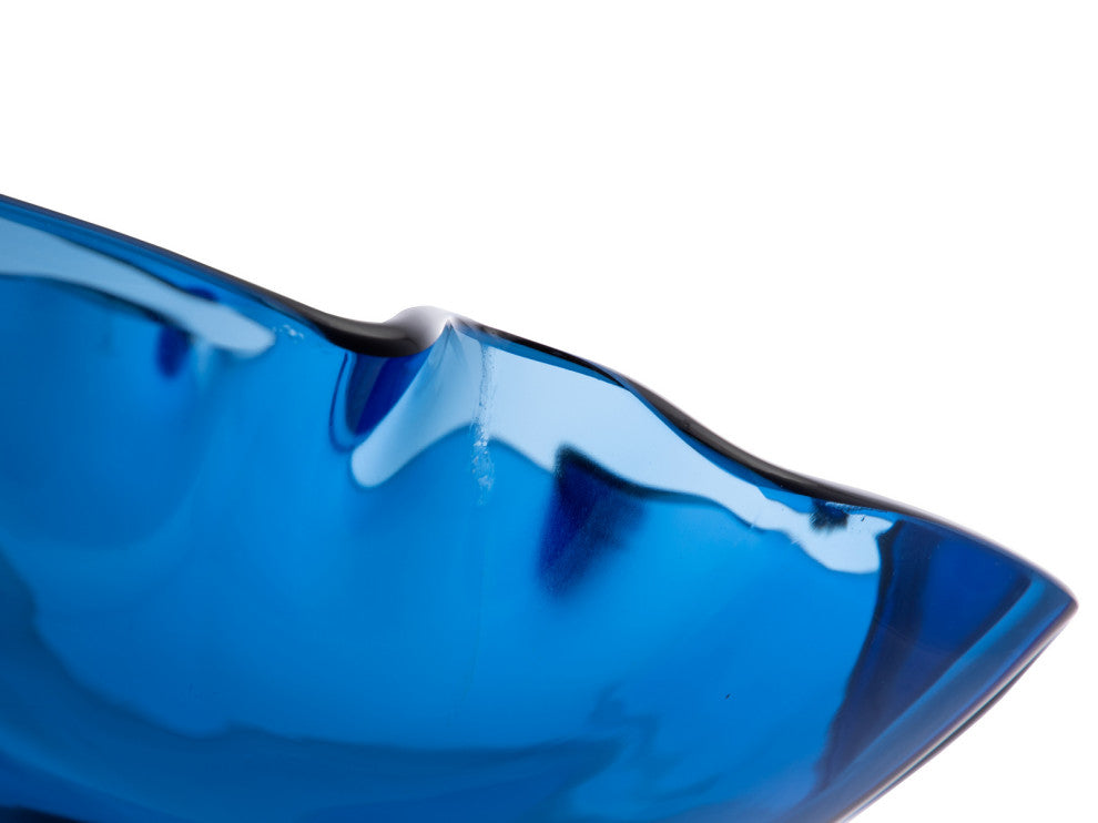 Eden Bath EB_GS50 Blue Wave Rim Tempered Glass Vessel Sink