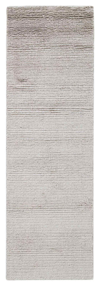 Bliss Solid Area Rug, Light Gray, 2'6"x8'