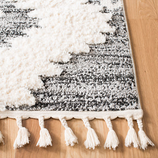 Safavieh Moroccan Tassel Shag MTS652F Rug, Ivory/Grey, 2'3" X 8'