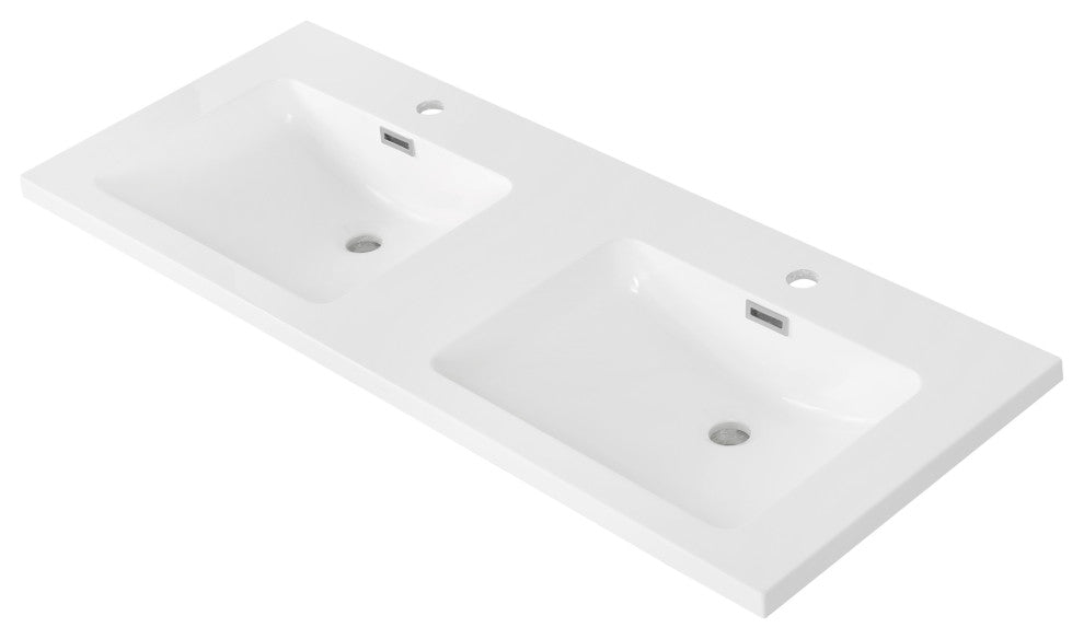 48" Solid Surface Resin Streamline K-1203-DBL-48 Vanity Top