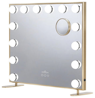 Hollywood Tri Tone Plus Makeup Mirror, Champagne Gold