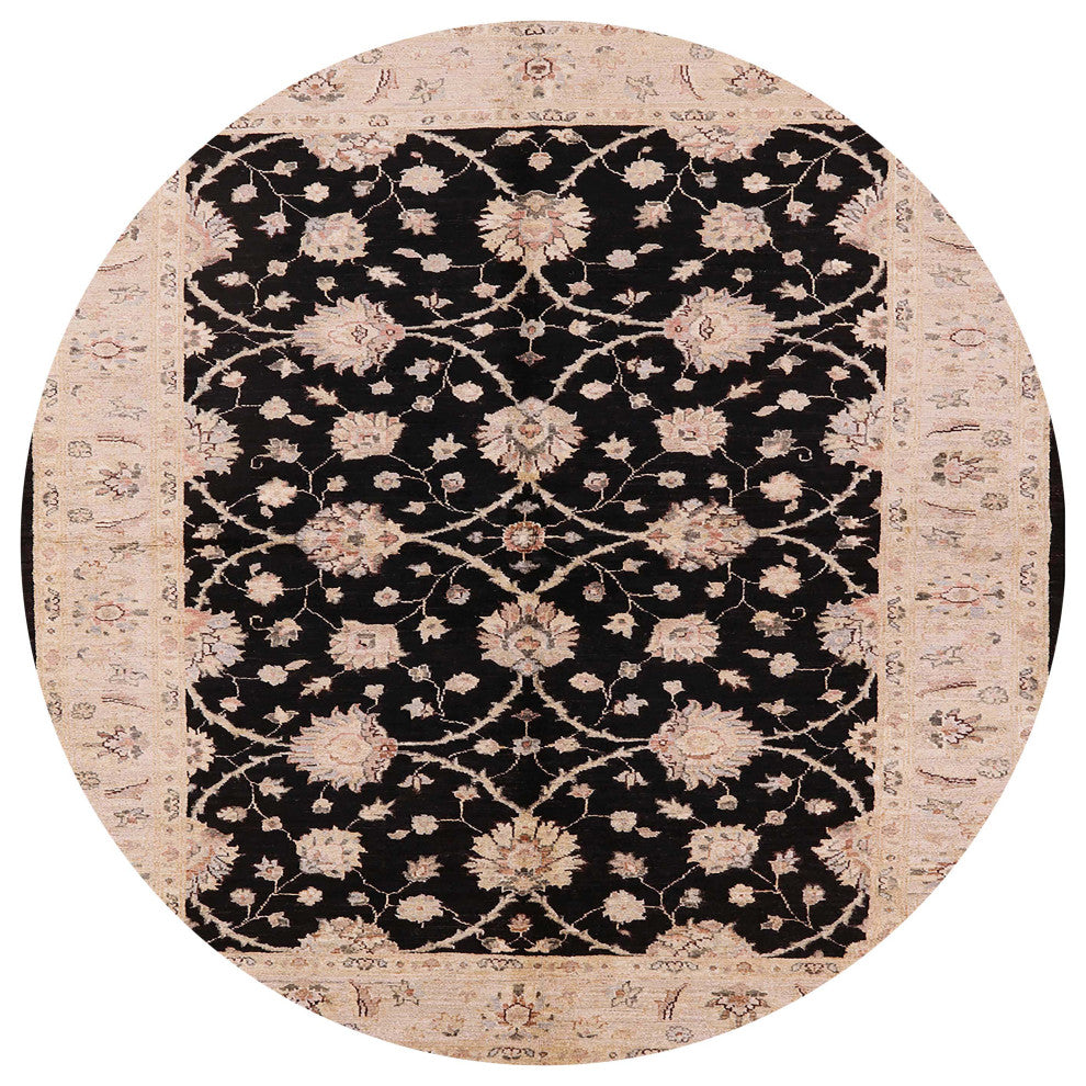 Ahgly Company Indoor Round Mid-Century Modern Area Rugs, 3' Round