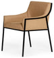 Tan Suede Dining Chair