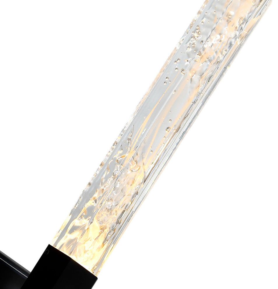 Greta Integrated LED Black Vanity Light