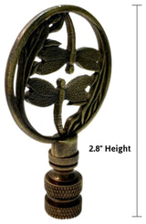 Double Dragonfly Ceiling Fan Pull Antique Brass 2.8"h
