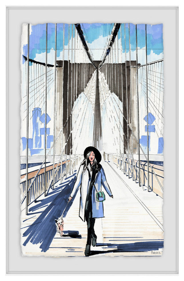 "Bridge Runway" Framed Painting Print, 24"x36"