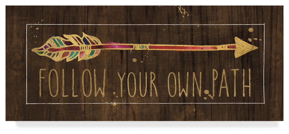Pela Studio 'Beautiful Arrows III On Wood' Canvas Art, 47"x20"