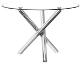Beverly 43" Round Glass Dining Table