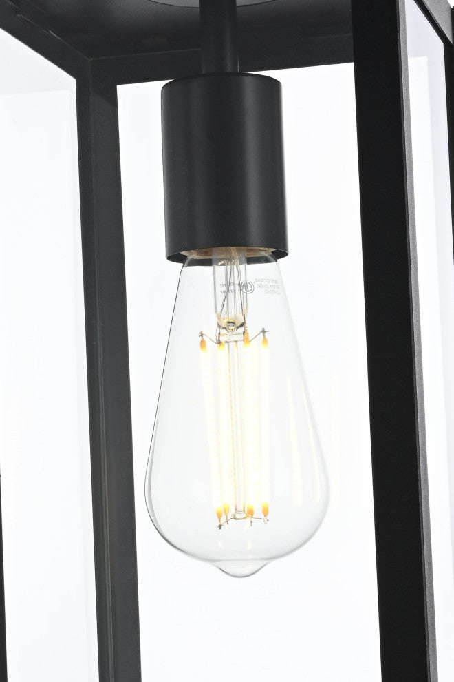Home Living 6" Outdoor Pendant, Black