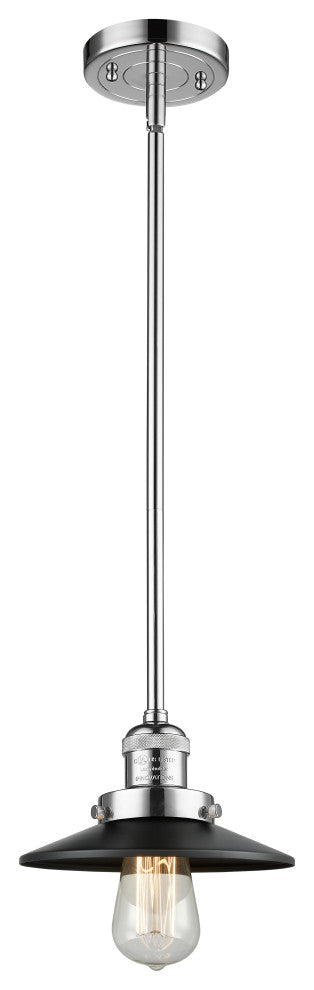 INNOVATIONS 201S-PC-M6-BK-LED 1-Light Mini Pendant Polished Chrome