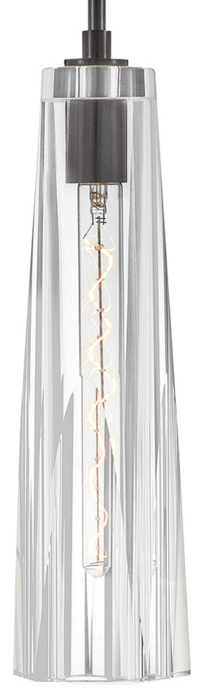 Fredrick Ramond Cosette Extra Small Pendant, Black Oxide With Clear