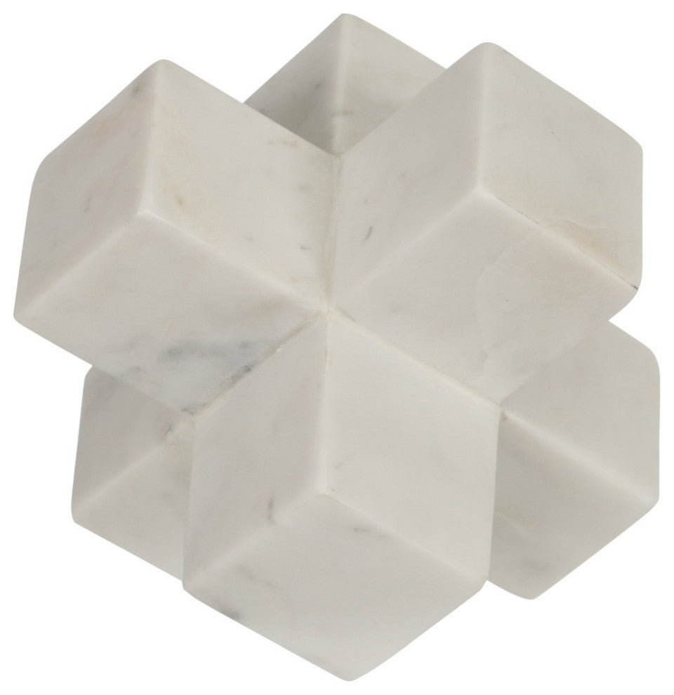 Marble 7" Jack Deco, White