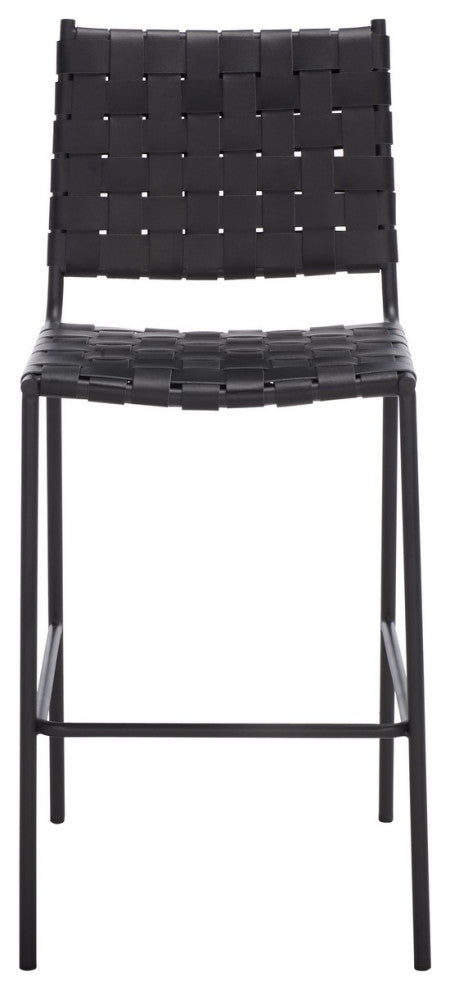 Safavieh Bahari Woven Counter Stool, Black