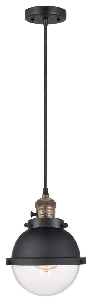 INNOVATIONS 201CSW-BAB-HFS-62-BK 1-Light Mini Pendant Matte Black