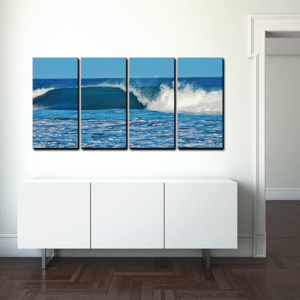 Ready2hangart Chris Doherty 'Ocean Motion' 4-piece Canvas Wall Art