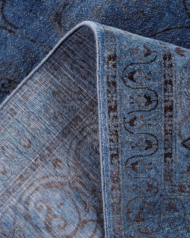 Fine Vibrance, One-of-a-Kind Hand-Knotted Area Rug Gray, 6'2"x8'10"