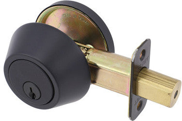Delaney Hardware Single Cylinder Deadbolt, Oil Rubbed Bronze