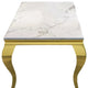 Curved Gold Dining Table