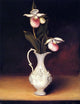 Anna Claypoole Peale Lady Slippers in a Parian Vase Wall Decal Print