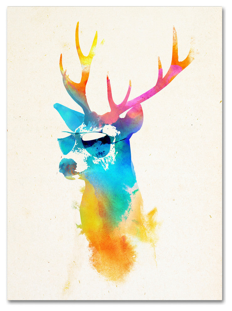 Robert Farkas 'Sunny Stag' Canvas Art, 47x35