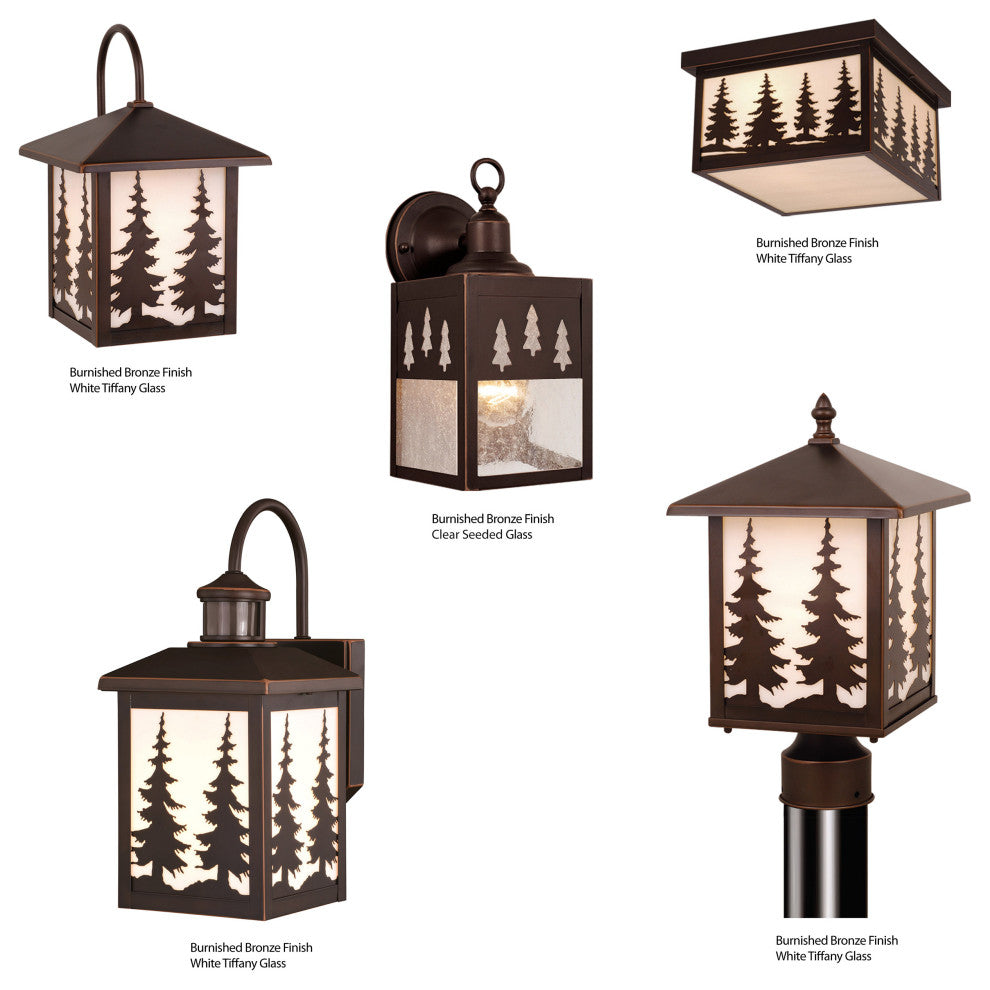 Yosemite 8" Tree Outdoor Post Light Burnished Bronze