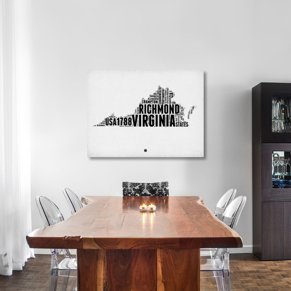 "Virginia Word Cloud 2" Fine Art Print