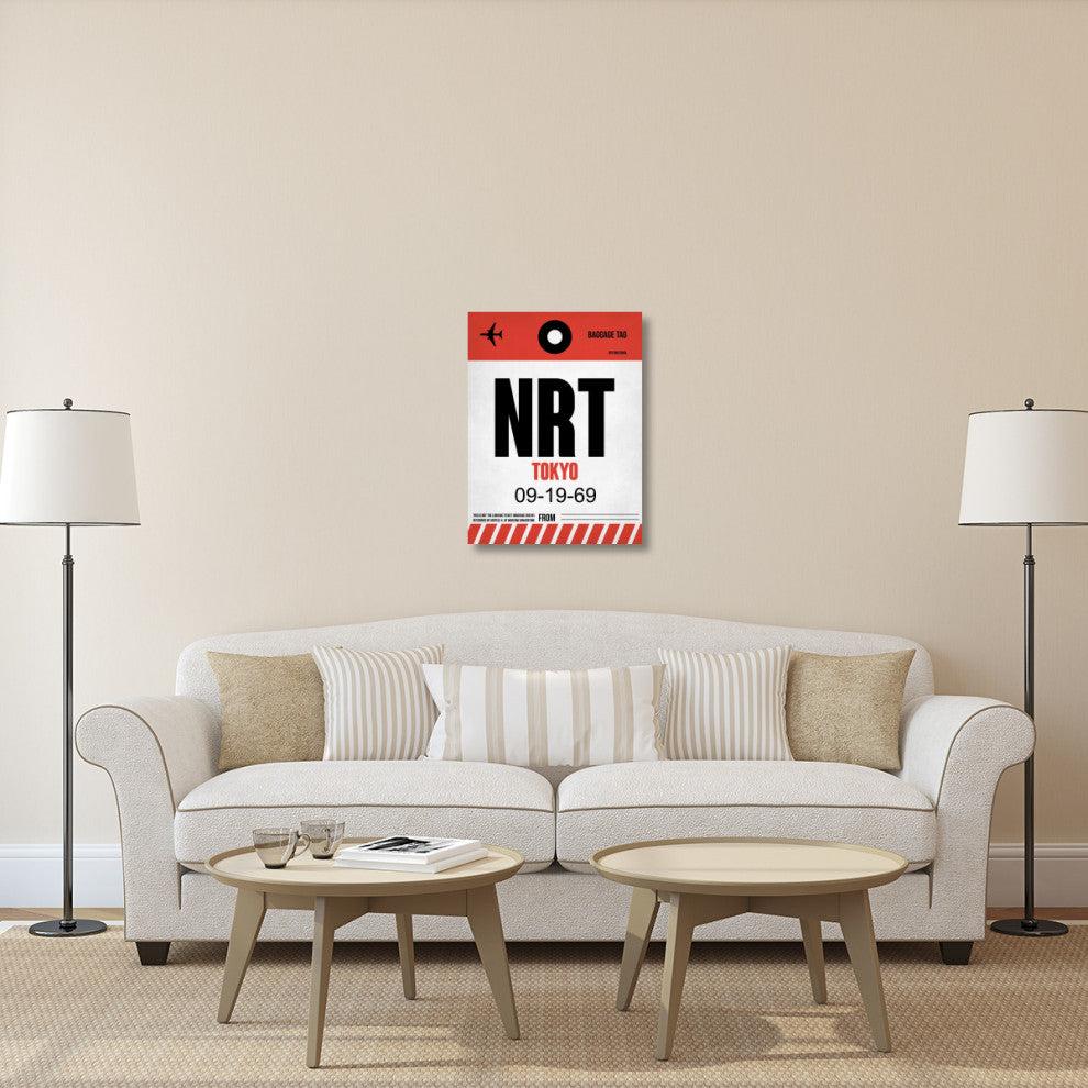 "NRT Tokyo Luggage Tag 1" Fine Art Print