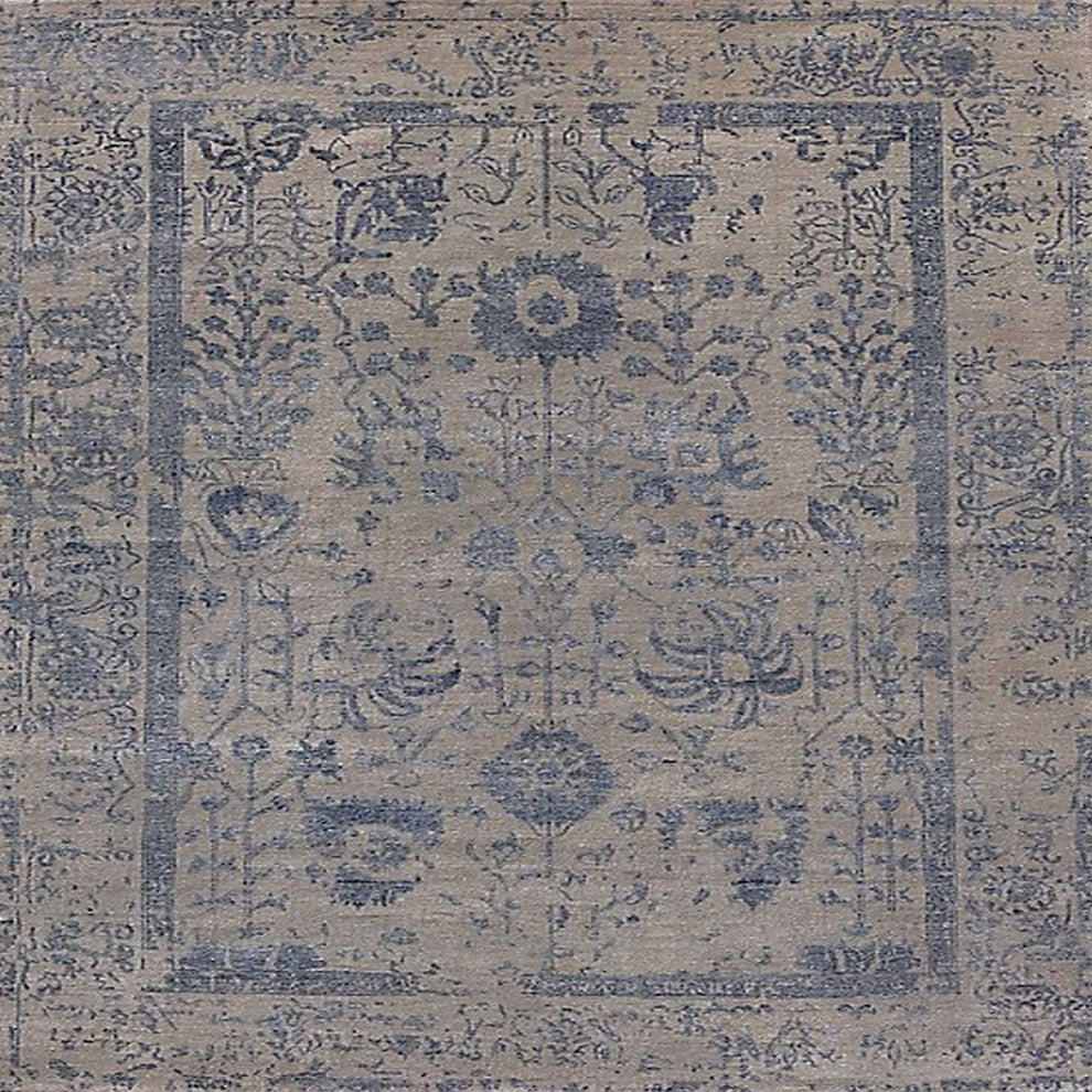 Ahgly Company Indoor Square Mid-Century Modern Area Rugs, 4' Square