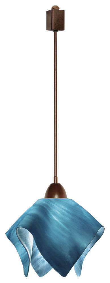 Jezebel Radiance Flame Track Light, Small, Sky Blue