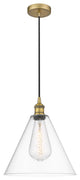 Innovations 616-1P-BB-GBC-122 1-Light Mini Pendant, Brushed Brass