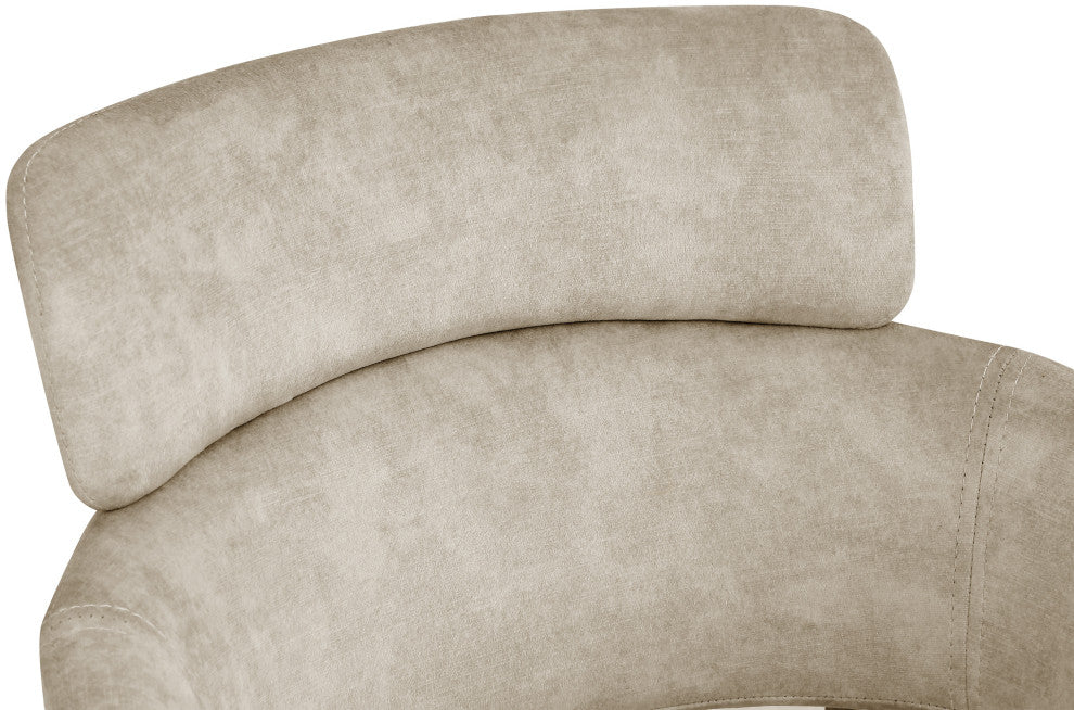 Yara Upholstered Dining Chair (Set of 2), Stone, Velvet