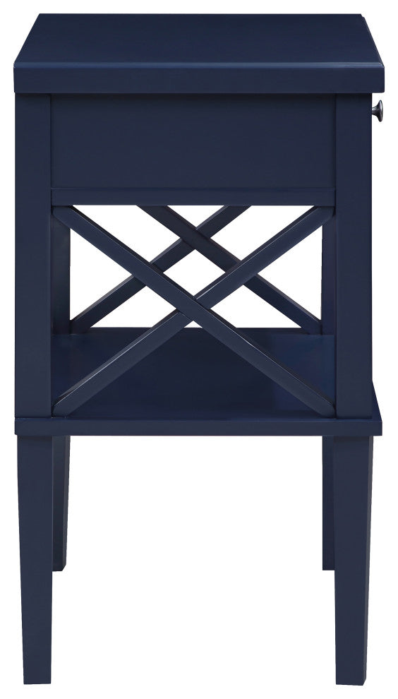 Marta Nightstand, Midnight Blue