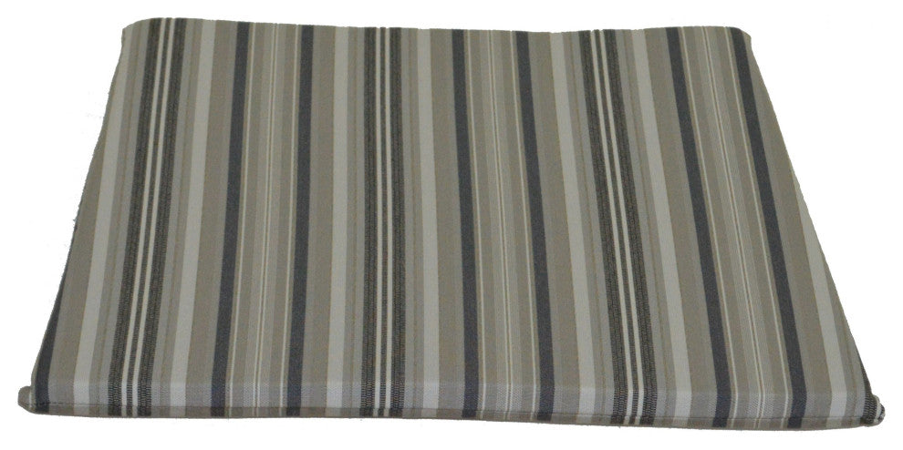 Rocker Seat Cushion, Gray Stripe
