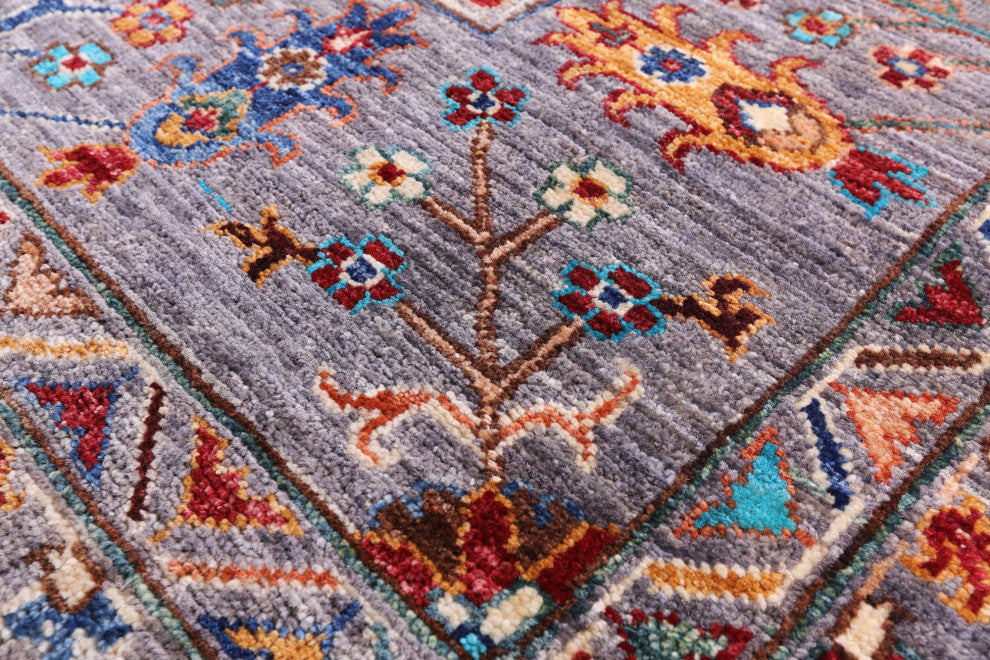 8' 4" X 9' 7" Persian Tabriz Hand Knotted Wool Rug Q9825