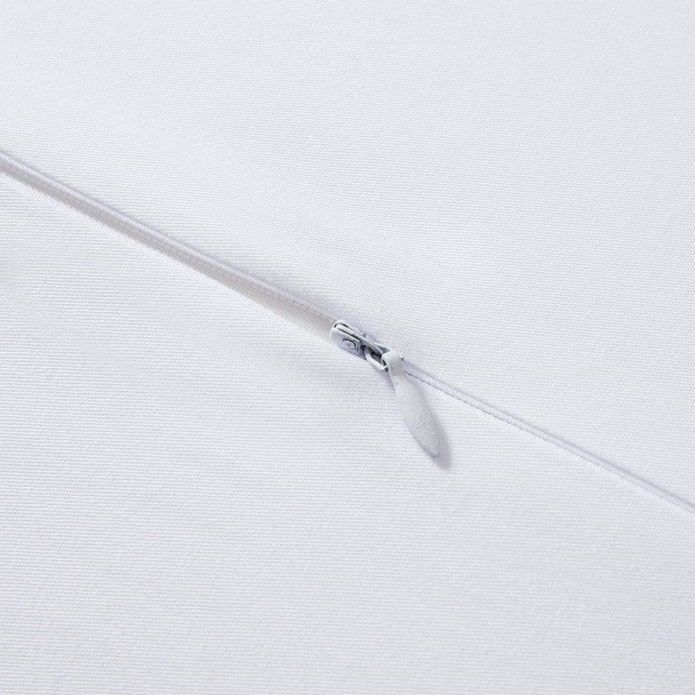 High Shine Satin Duvet Cover Set, Super King, White, 3 Piece