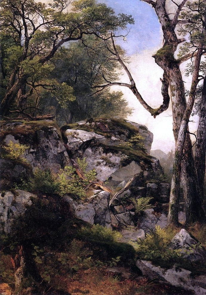 Asher Brown Durand Woodland Scene, 18"x27" Wall Decal Print