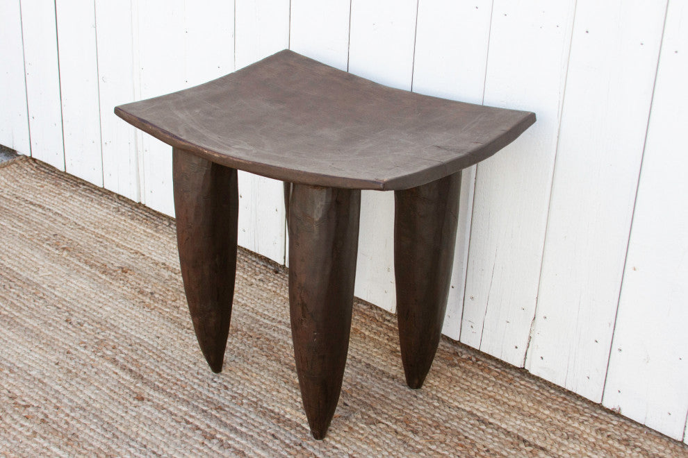 Tall Rectangular African Senufo End Table