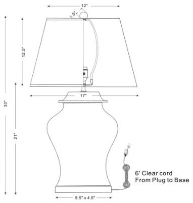 Scalamandre Baldwin Table Lamp