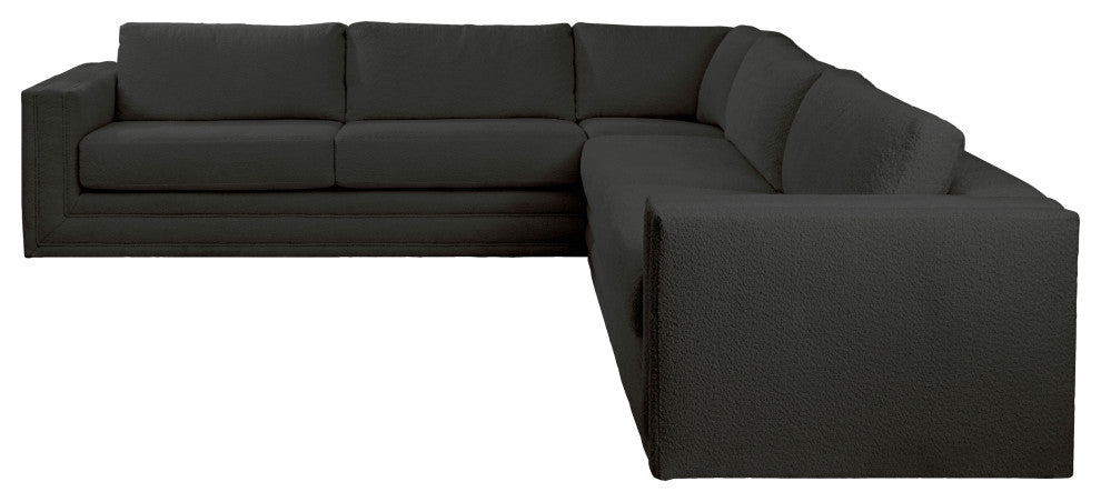 Nativa Interiors Hermes 2 Pieces Sectional, Charcoal