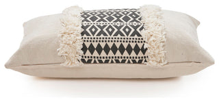 Black Modern Throw Pillow