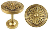 Starburst Drapery Medallion Holdback, Renaissance Gold