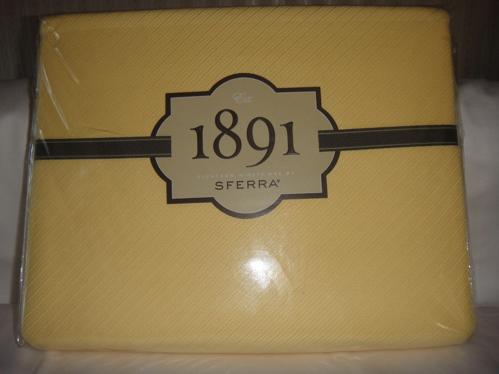 1891 Sferra Opera Full/Queen Blanket, Canary Yellow