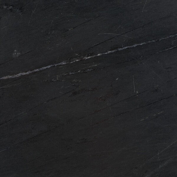 Safavieh Couture Valentia Round Marble Accent Table, Black