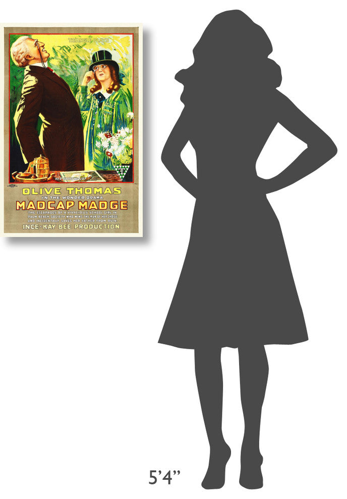 "Madcap Madge" Stretched Canvas Giclee by Hollywood Photo Archive, 20x30"