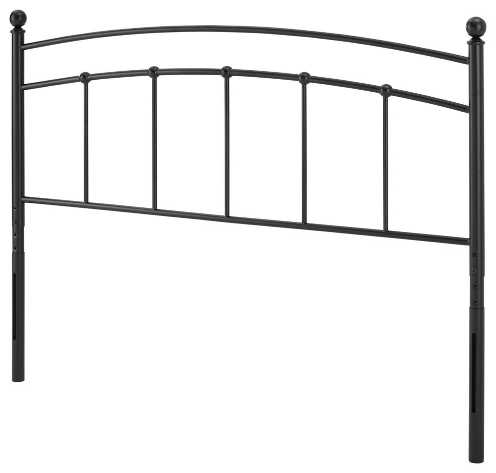 Headboard, Queen Size, Metal, Black, Modern Farmhouse, Bedroom Master Suite
