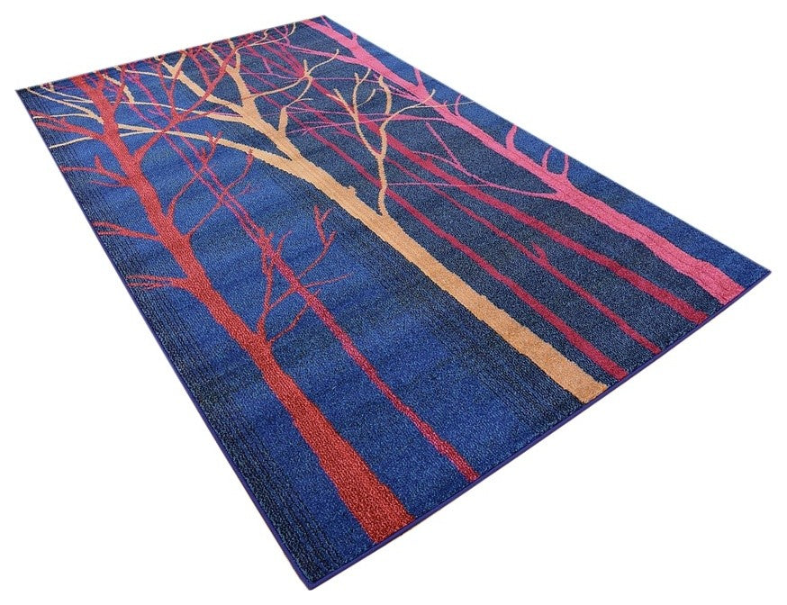 Rug Unique Loom Estrella Blue Rectangular 5' 0 x 8' 0