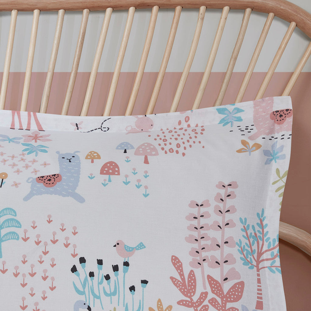 Kids Iris Forest Animal Friends Comforter Set, Full/Queen