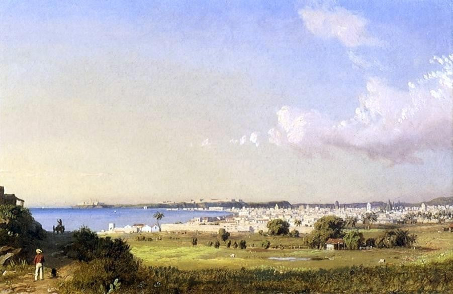 Charles De Wolf Brownell Havana Bay  Morro Castle Gallery Wrapped Canvas Print